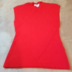Undra Celeste New York Rib Cap Sleeve Knit Top